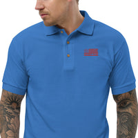 Molon Labe Flag Embroidered Polo Shirt