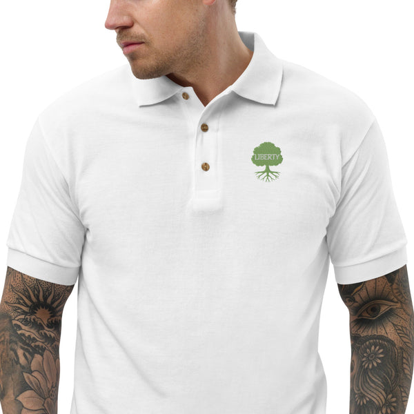 Tree of Liberty Embroidered Polo Shirt