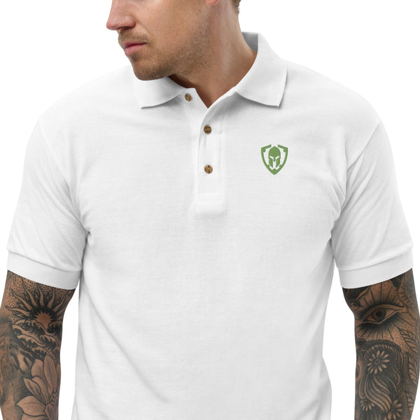 Spartan Shield Embroidered Polo Shirt