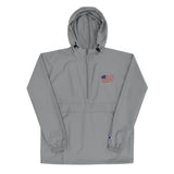 Distressed Revolutionary Flag Embroidered Champion Packable Jacket