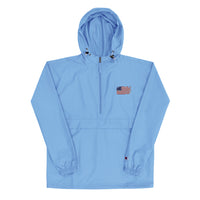 Distressed Revolutionary Flag Embroidered Champion Packable Jacket