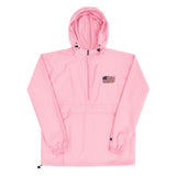 Distressed Revolutionary Flag Embroidered Champion Packable Jacket