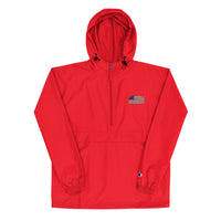 Distressed Revolutionary Flag Embroidered Champion Packable Jacket