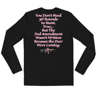 Deer are Coming Long Sleeve Fitted Crew