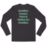 Socialism Long Sleeve Fitted Crew