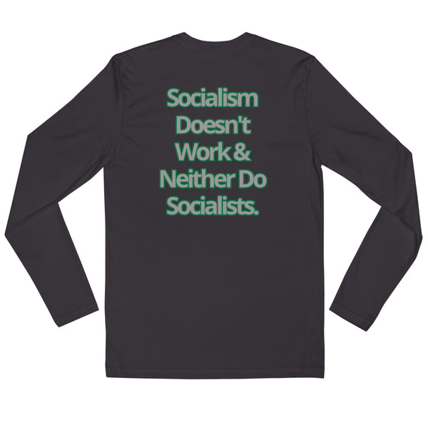 Socialism Long Sleeve Fitted Crew