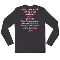 Deer are Coming Long Sleeve Fitted Crew