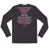 Deer are Coming Long Sleeve Fitted Crew