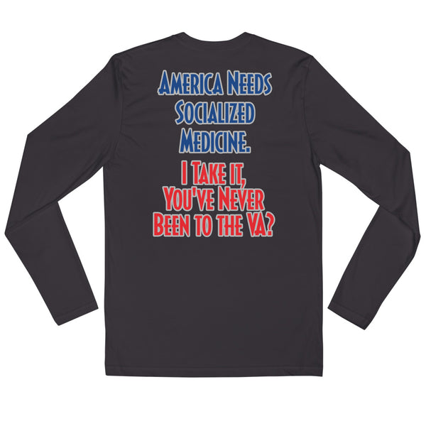 Socialized Medicine Long Sleeve Fitted Crew