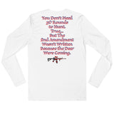 Deer are Coming Long Sleeve Fitted Crew