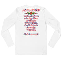 American Christmas Long Sleeve Fitted Crew