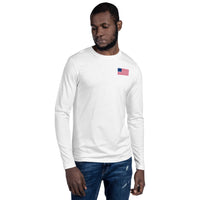 American Christmas Long Sleeve Fitted Crew