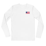 American Christmas Long Sleeve Fitted Crew