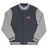 Distressed Revolutionary Flag Men's Letterman Jacket