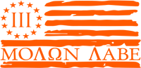 Molon Labe Flag Embroidered Polo Shirt