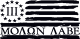Molon Labe Flag Crew Neck Sweatshirt