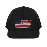 Distressed Revolutionary Flag Richardson Trucker Cap