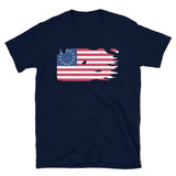 Distressed Revolutionary Flag Short-Sleeve T-Shirt