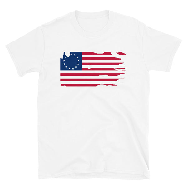 Distressed Revolutionary Flag Short-Sleeve T-Shirt