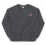 Distressed Revolutionary Flag Crew Neck Sweatshirt