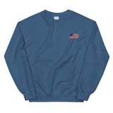 Distressed Revolutionary Flag Crew Neck Sweatshirt